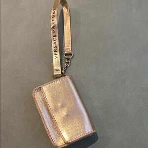 Versace Metallic Gold Wristlet NWOT